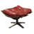 Helga Upholstered Swivel Accent Chair with Ottoman-377991475