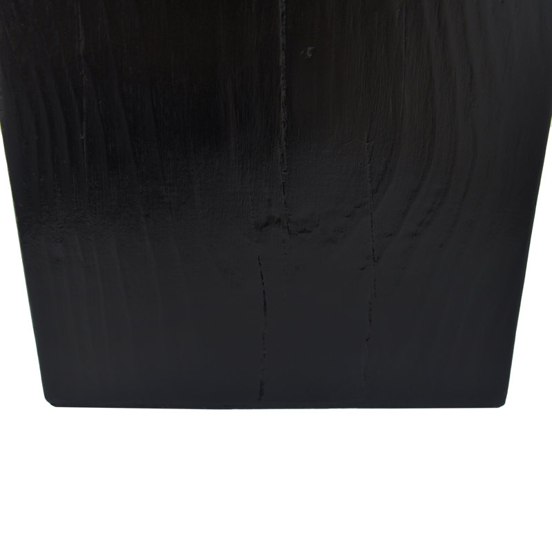 Elegant Wood-look End Table, Fibreglass & Magnesium Oxide, Modern Style For Indoor & Outdoor Use