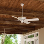 Hunter Original 52" 4 or 5 - Blade Outdoor / Indoor Traditional Ceiling Fan with Pull Chain