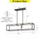 Kyzen 4-Light Matte Black Bubble Chandelier Square/Rectangle Industrial Light  Fixrures for Dining Room