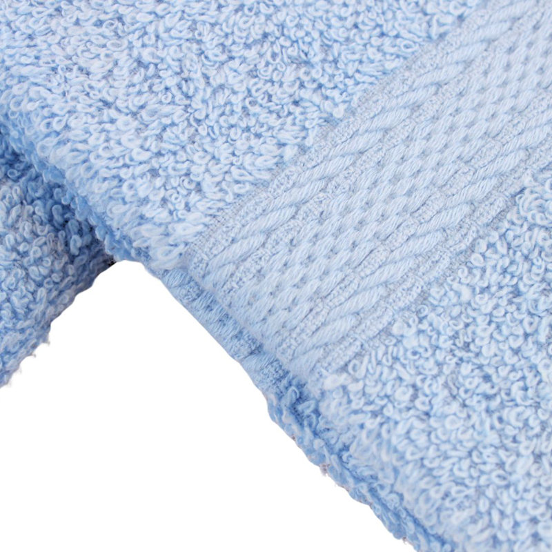 100% Cotton, Light Blue
