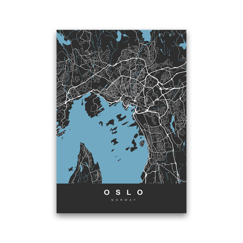 Oslo 1 Piece Wall Art, 59cm H x 42cm W x 1cm D, Wrapped Canvas