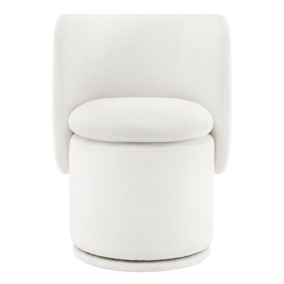 Adrielle Swivel Linen Dining Chair