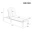Chaise longue d'extérieur inclinable à dossier réglable pour patio, piscine, plage-1166436744