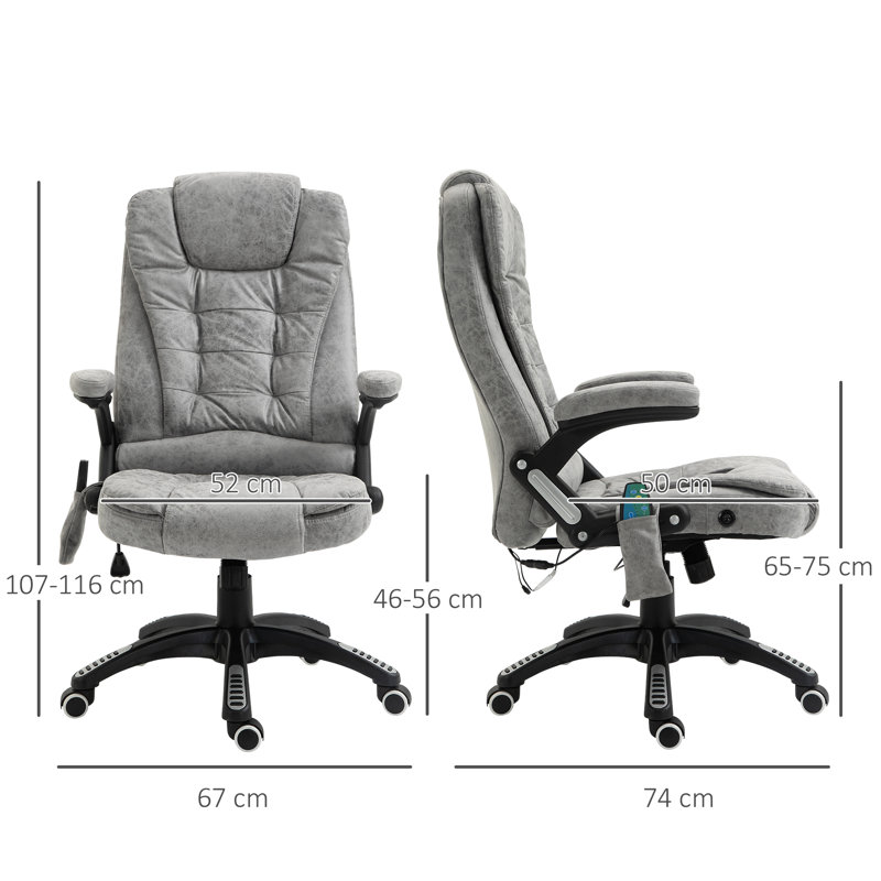Waynefleet Polyester Office Chair, Light Grey
