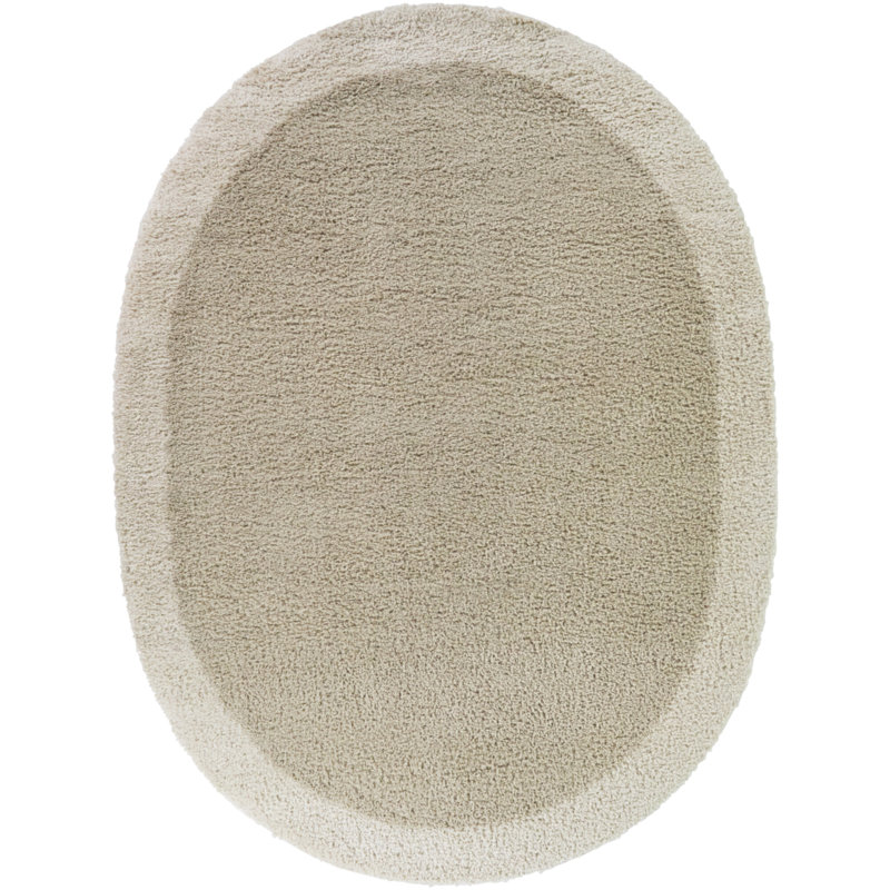 Tapis beige Odelle, Beige, Ovale 6 pi 7 po x 9 pi