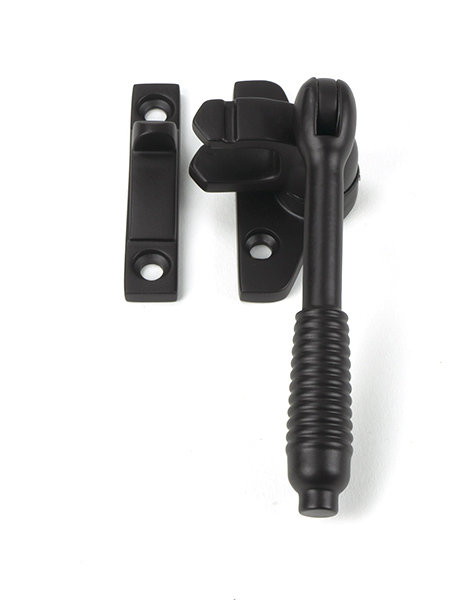 Reeded Night-Vent Locking Fastener (Steel Window), Aged Bronze