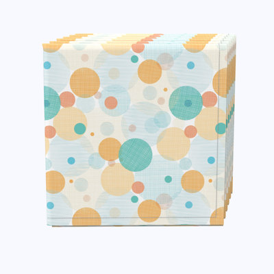 100% Cotton Polka Dots Square Napkin