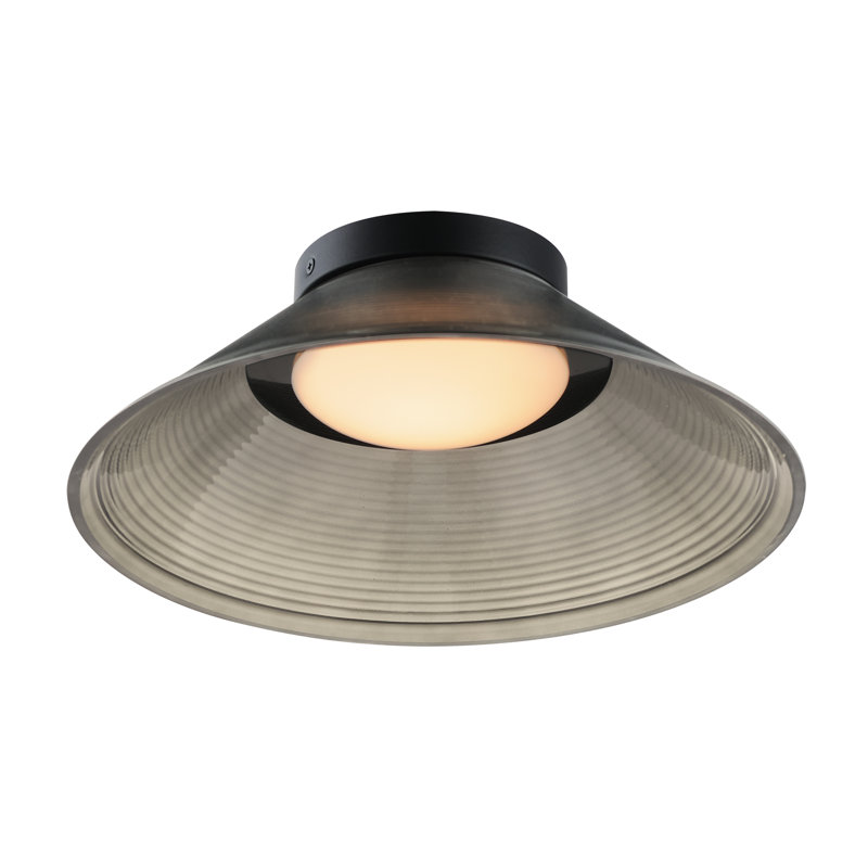 Plafonnier semi-encastré Jensen, Gris