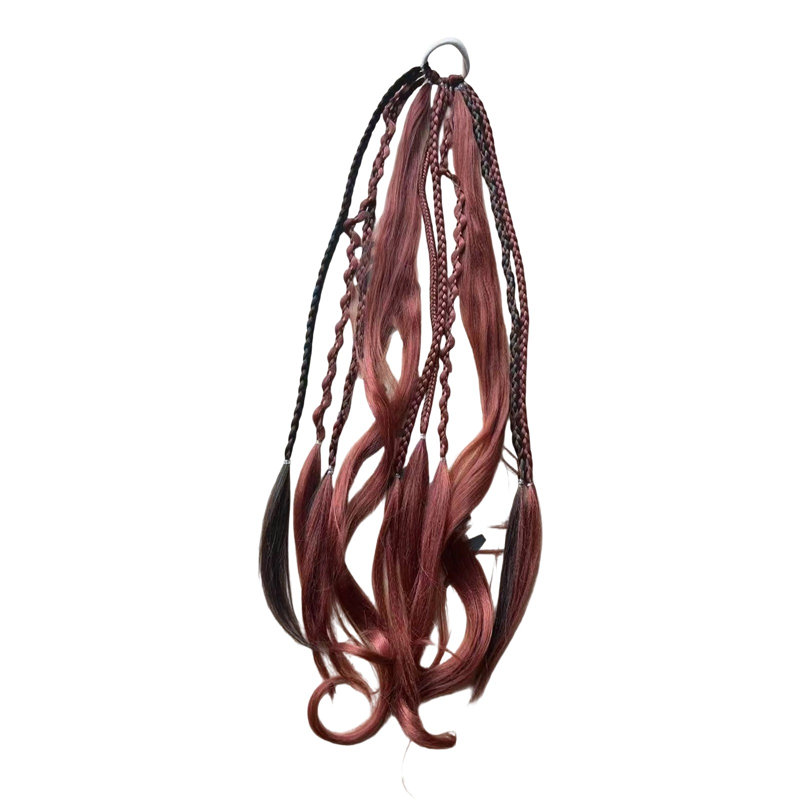 Elastic Dirty Braid Ponytail