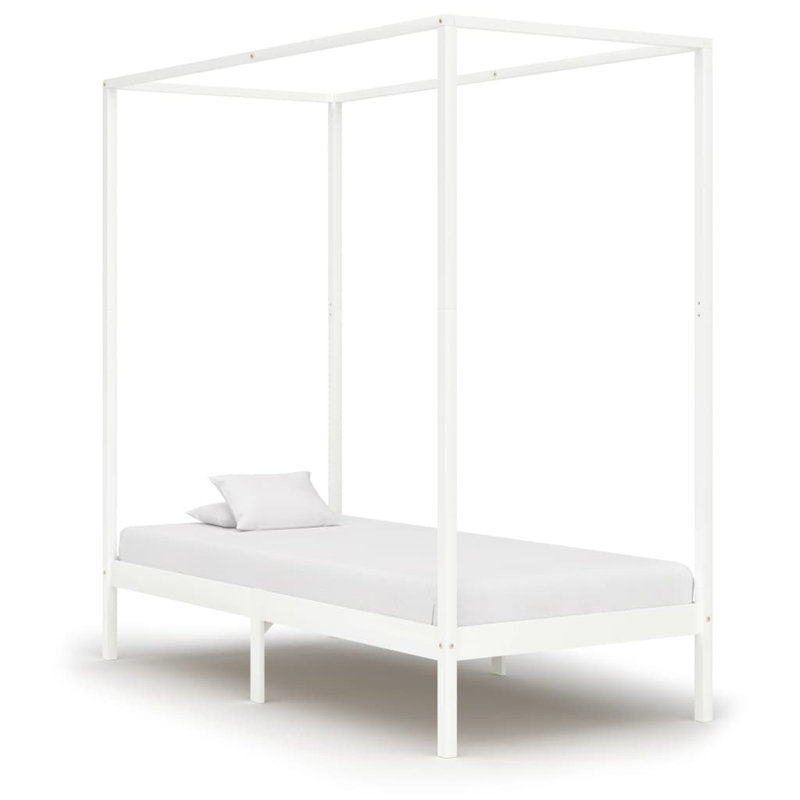 Harrison Solid Wood Bed, 100 x 200cm, Dark Brown