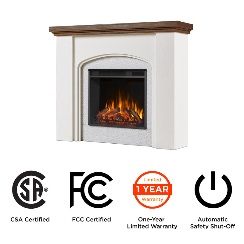 Anika 49" Electric Fireplace with Reversible Surround by Real Flame