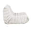Chaise d'appoint Revena, microfibre plissée, courbée-114018765