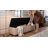 60" Wide Mid-Century Velvet Storage Bench With Solid Wood Base-1371942512