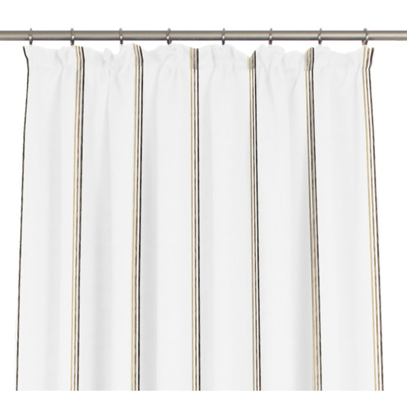Chloe Sheer Single Curtain Panel, 250cm Width x 245cm Drop, Brown