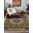 Palmyra Collection Digital Print Cotton-Polyester Green Floral Rug-73745849