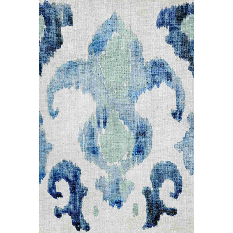 Ikat saphir II, H 18 po x l 12 po