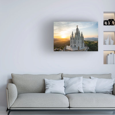 Wrapped Canvas Wall Art - Jared Kreiss 'Barcelona' Wall Art for Living Room, Bedroom, or Office Décor  - 16x24