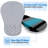 Ergonomic Mouse Pad With Memory Foam Wrist Rest And Non-Slip PU Base-386091059
