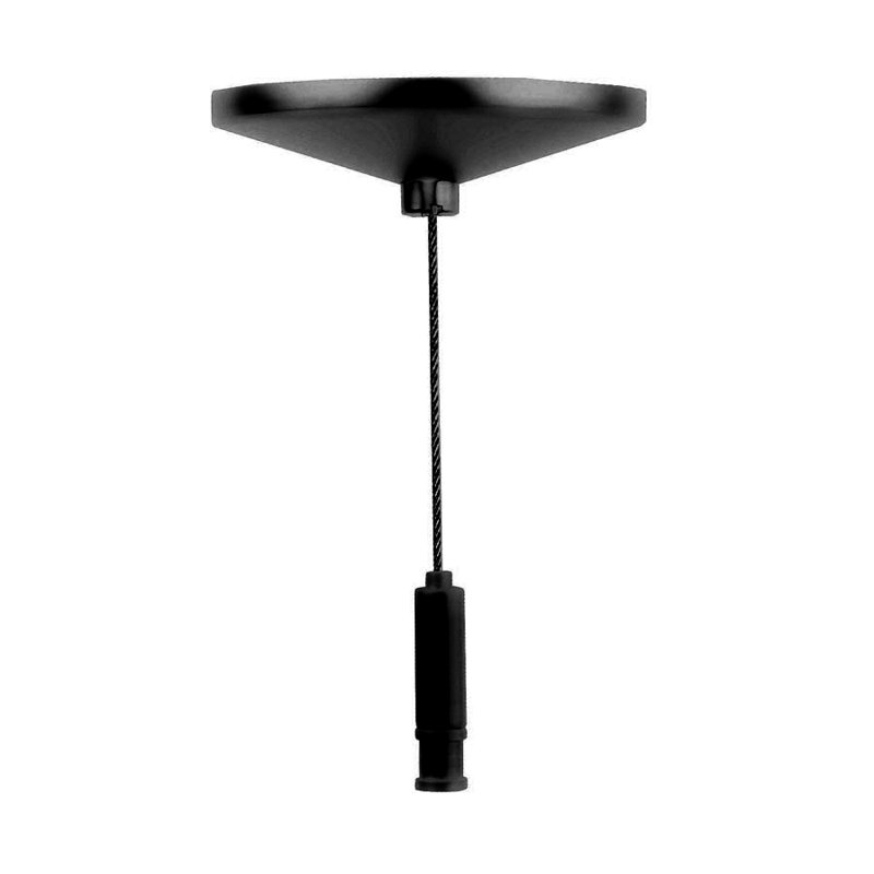 Ensemble de câbles de suspension pour rail W, Noir, L 48 po