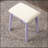 Wood Vanity and Stool Set-580827769