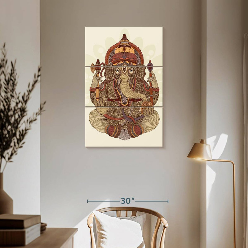 Adella Patterned Ganesha, 57" H x 36" W