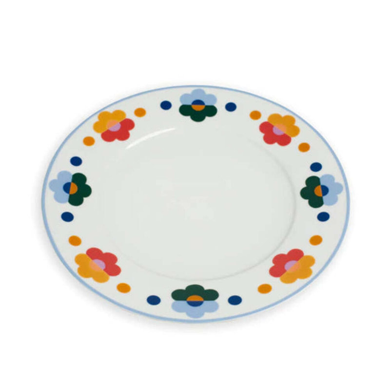 Floral Handmade Porcelain Dinner Plate