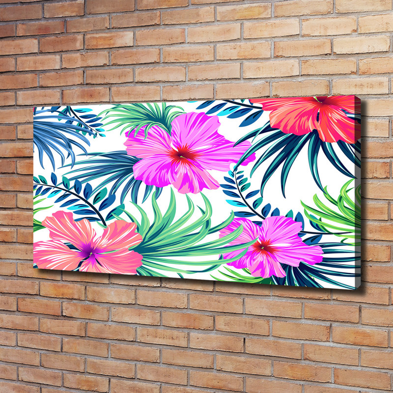 Hawaiian Flowers - Wrapped Canvas Print