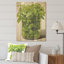 Green Minimalist Herbal Harmony II - Herbes florales sur bois