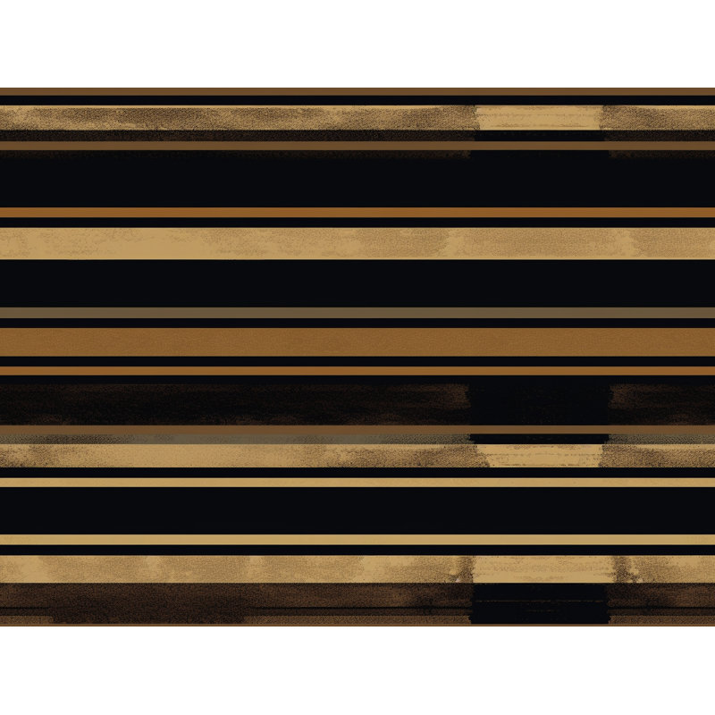 Horizontal Stripes Machine Printed Throw Blanket, 68" x 80"