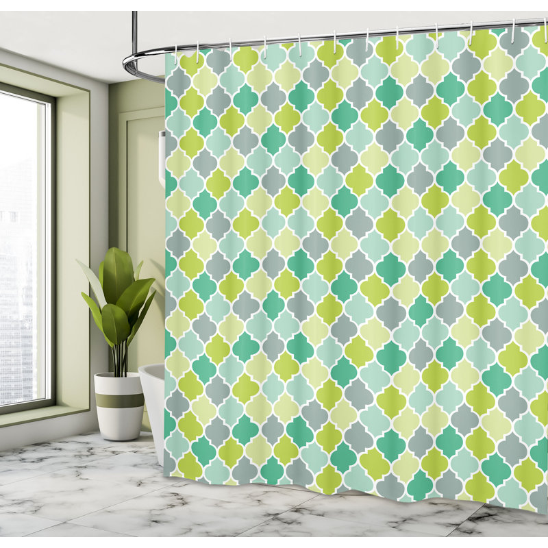 Shower Curtain with Hooks Included, 84"H x 69"W