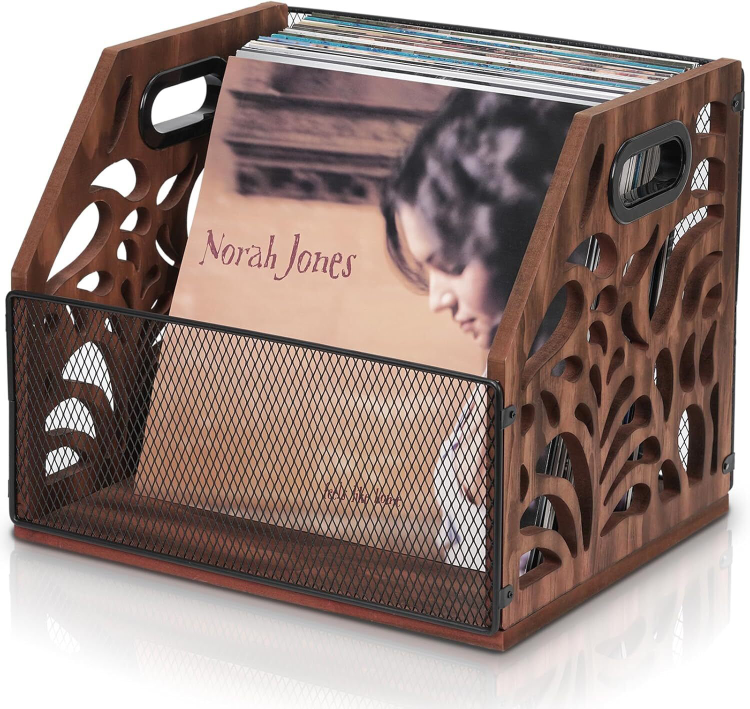 Ophelia & Co. This Wooden Vinyl Record Storage Rack (Also Magazine Rack ...