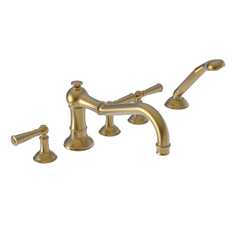 Roman Tub Faucet With Hand Shower, Satin Bronze (PVD)