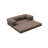 Elegant Corner Sofa, Grey Chenille Fabric, 74.8 x 29.5 x 37.4 inches | 100% Soft Foam Seating, Environmentally Friendly | Versatile Bed Size: 74.8 x 61.0 inches | Perfect for Modern Living Rooms & Cozy Spaces-1487057690