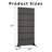 72" Outdoor Rectangular Metal Privacy Screen-112596119-112596120