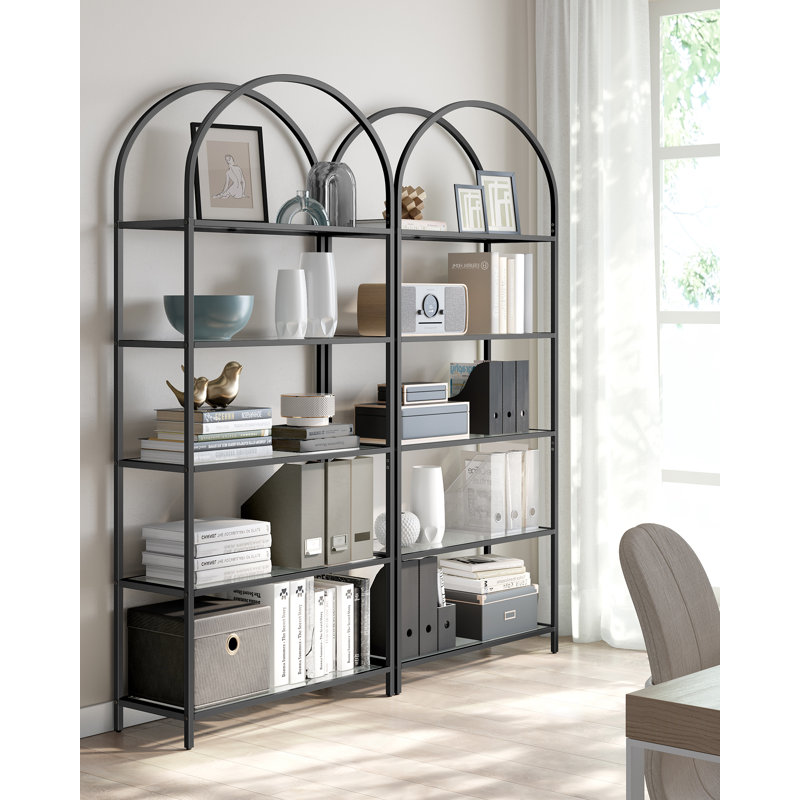 Adrianne 72.2'' H X 32.7'' W Etagere Bookcase(Set Of 2）