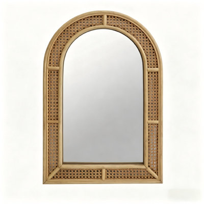 Brooklen Wicker / Rattan Arch Mirror