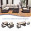 Ensemble de meubles d'extérieur en rotin 7 pièces avec coussins moelleux détachables-1054920457-1054920459