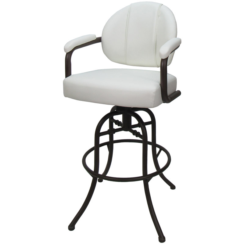 Tabouret de bar pivotant 30 po Hatfield, Blanc