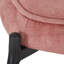 Fauteuil et repose-pieds 29 po en velours capitonné-89874572