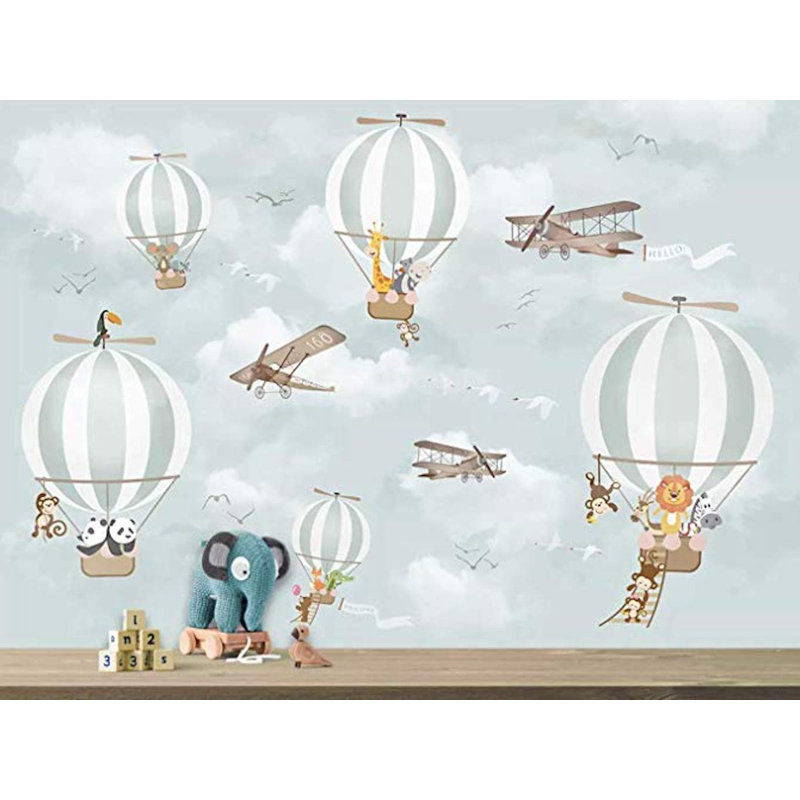Papier peint aventuriers aventuriers dans le ciel, L 108 po x L 72 po
