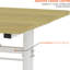Hauteur - Bureau réglable pour et adultes, pieds de table blancs, mécanisme à main, support à double colonne, petit bureau adapté et ajustement, matériau en fer et bois, style polyvalent-133256162