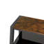 Meuble télé avec rangement en bois et verre trempé noir-745106450