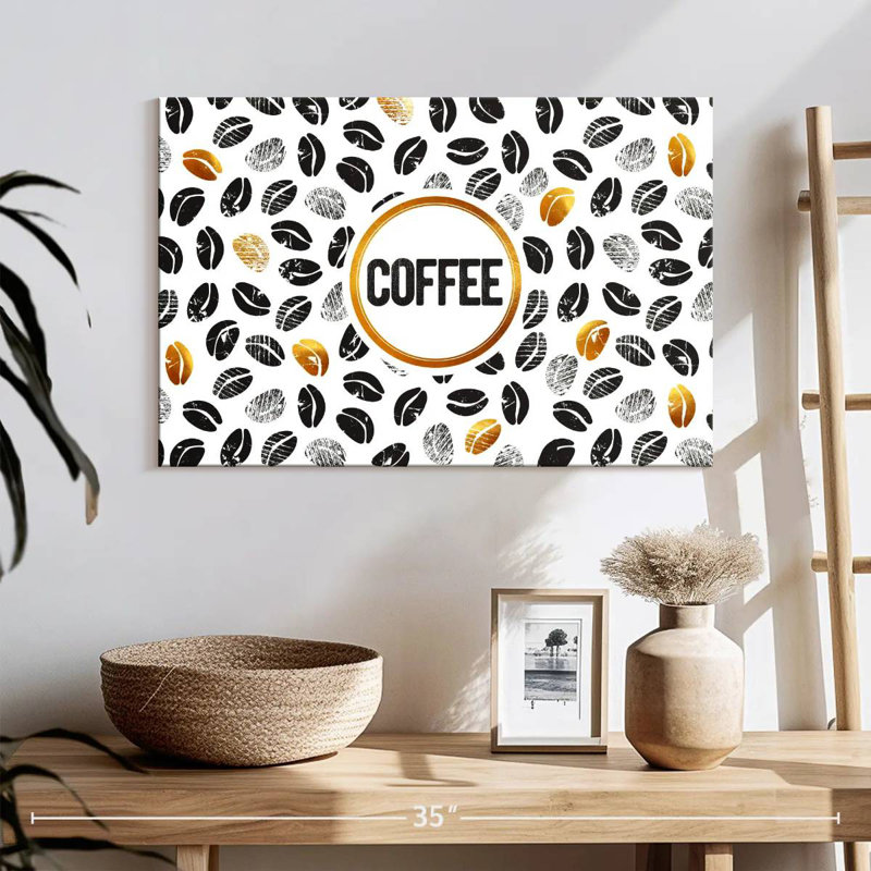 Tergel Numerous Coffee Beans, 16" H x 24" W