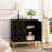 32" Accent Cabinet with Gold Trim-1507780078