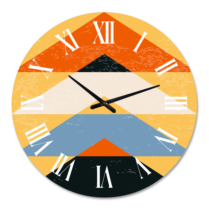 Minimales compostions géométriques de formes élémentaires - horloge murale moderne, Grand