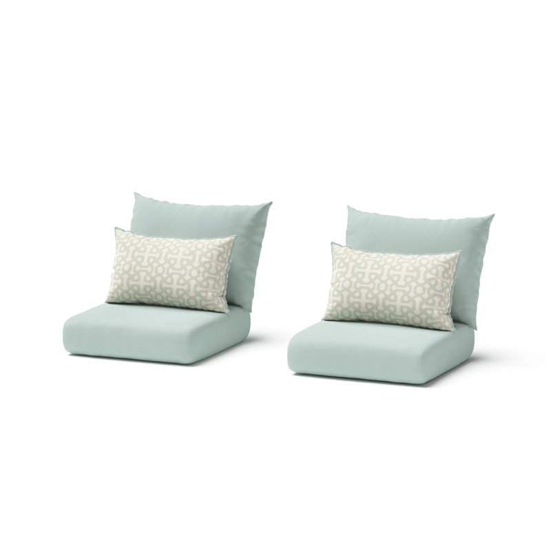 Castelli Outdoor Sunbrella Cushion Cover, Spa Sunbrella® Canvas