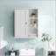 Armoire murale de salle de bain améliorée au-dessus de la toilette, rangement en bois avec charnières à fermeture douce et fabrication en panneau de fibres à densité moyenne durable-2081481841