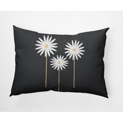Floral Outdoor Reversible Throw Pillow