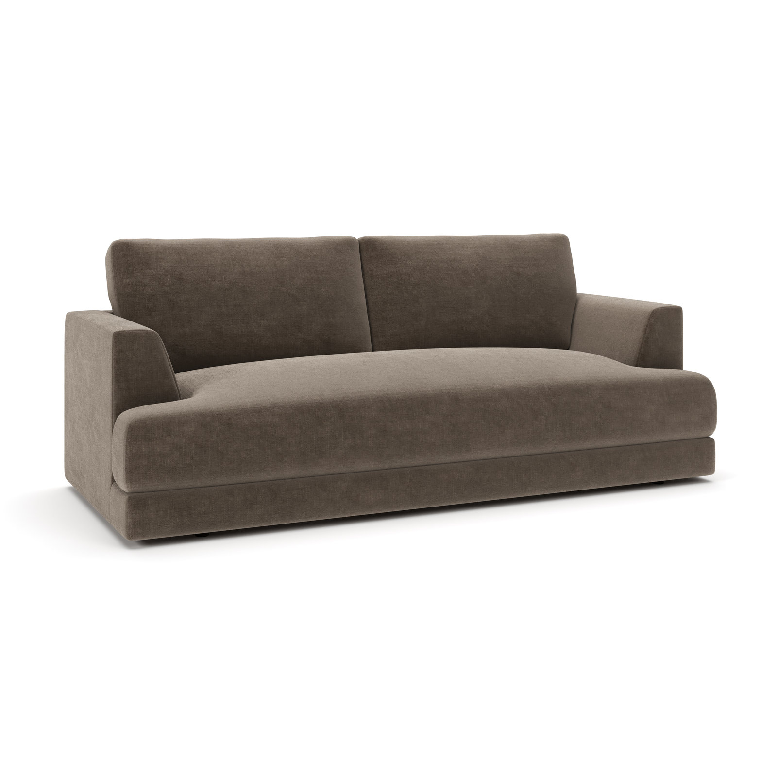 Laguna 96" Upholstered Sofa, Andrew Driftwood Performance Chenille